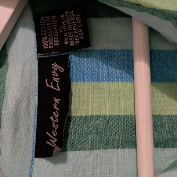 VINTAGE western button up with diamond studs - Picture 2 of 8